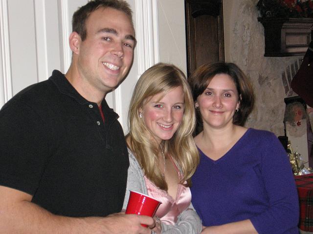 IMG_0116.JPG - Jason, Shannon, and Tara at Christmas dinner at Bobby & Kim's.